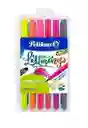 Plumones Lettering Markana Punta Pincel X12 Piezas