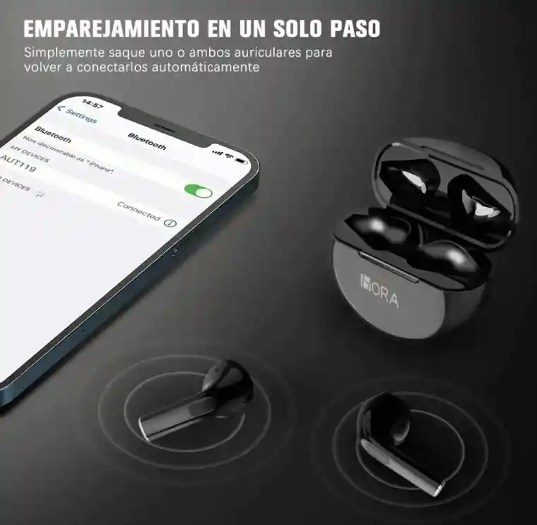 Audífonos In-ear Bluetooth Auriculares 6 Hr Bateria Original