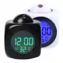 Reloj Despertador Digital Alarma Lcd Proyector Hora En Techo