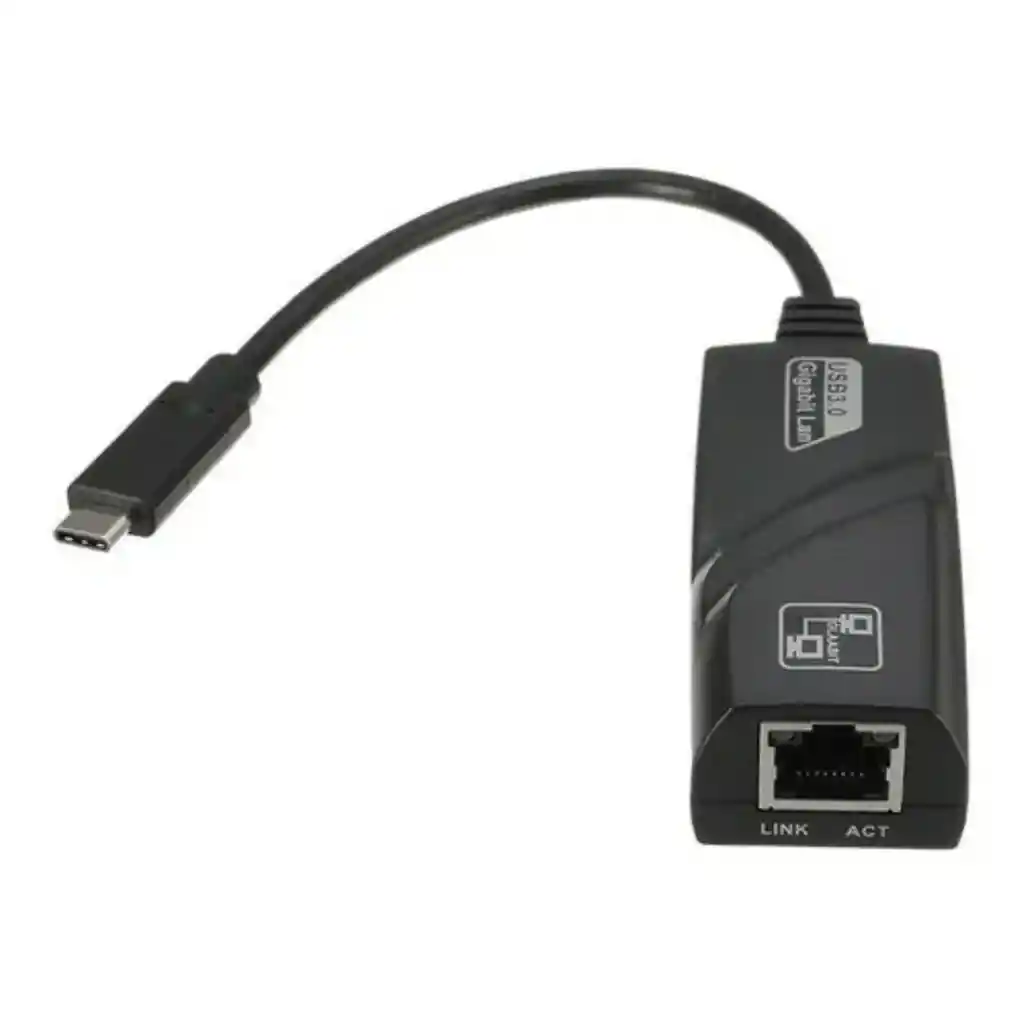 Adaptador Convertidor Tipo C A Ethernet Rj45 Red Gigabit Lan