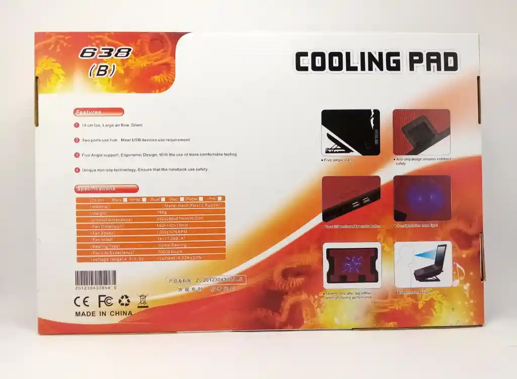 Base Refrigerante 638b Plegable Negro