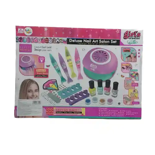 Set / Kit Belleza Uñas Manicure Con Bolígrafos Arte Juguete Niñas.