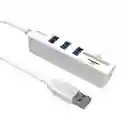 Adaptador Multi Usb Tipo A Hub Lector Micro Sd