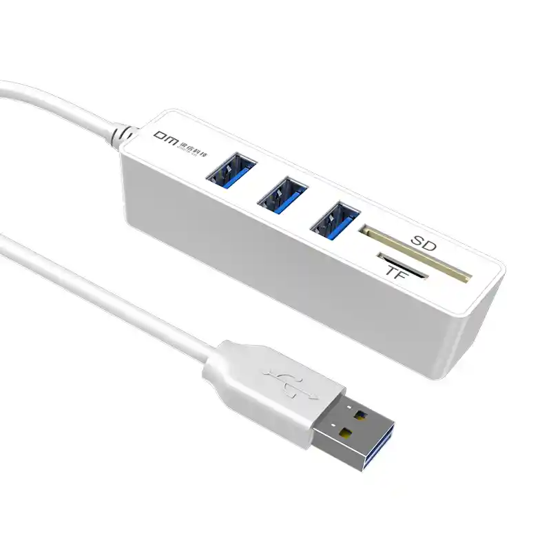Adaptador Multi Usb Tipo A Hub Lector Micro Sd