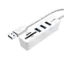 Adaptador Multi Usb Tipo A Hub Lector Micro Sd