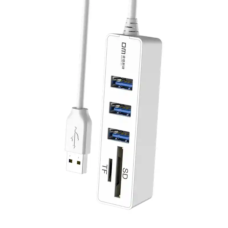 Adaptador Multi Usb Tipo A Hub Lector Micro Sd