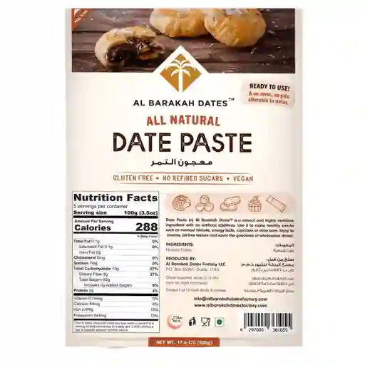 Pasta De Datil 500g
