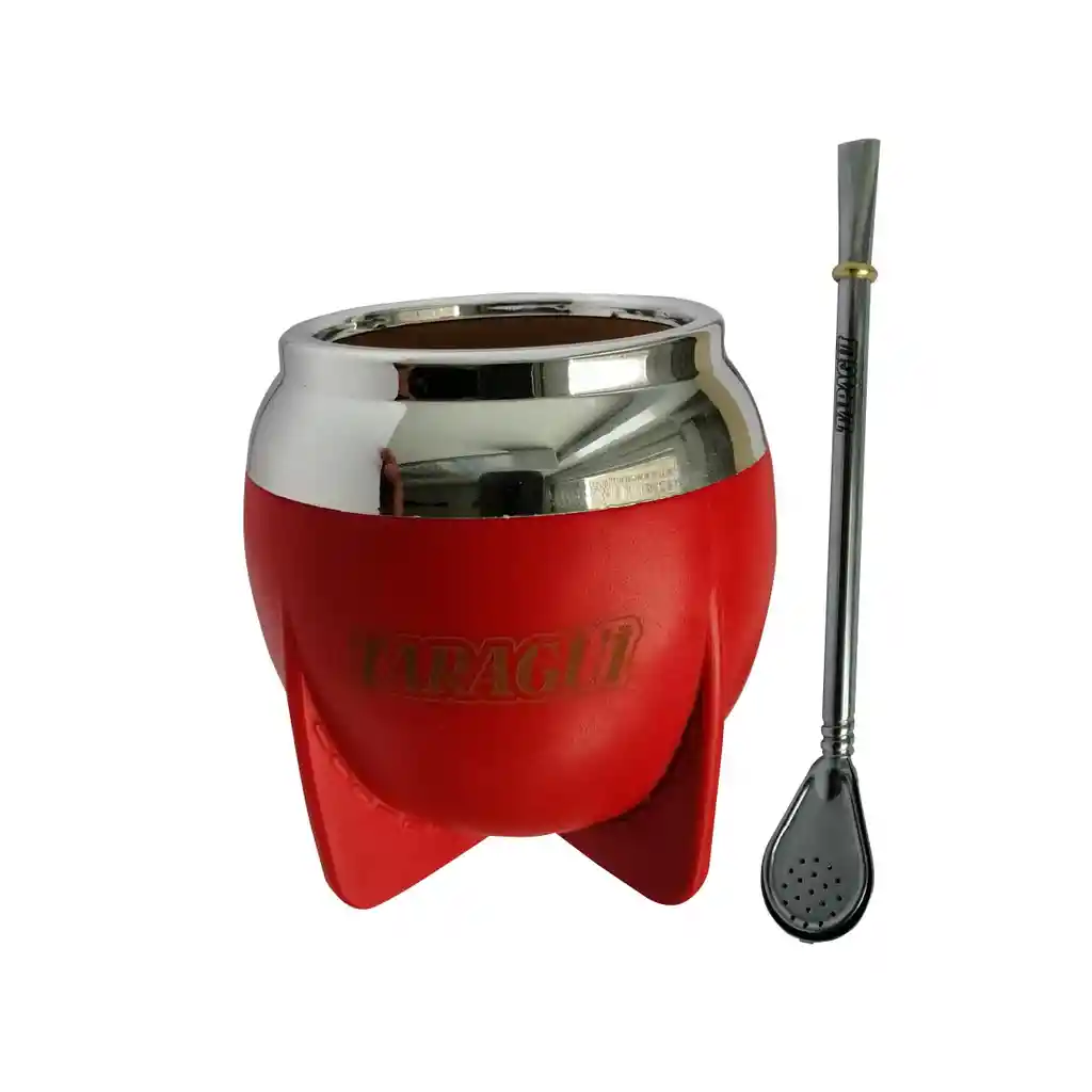 Taragui Set De Bombilla Y Calabaza Para Yerba Mate