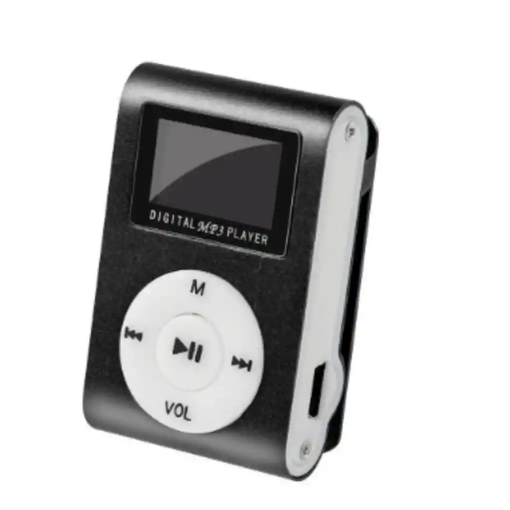 Reproductor Clip Mp3 Pantalla Lcd Audifonos Soporta 16gb