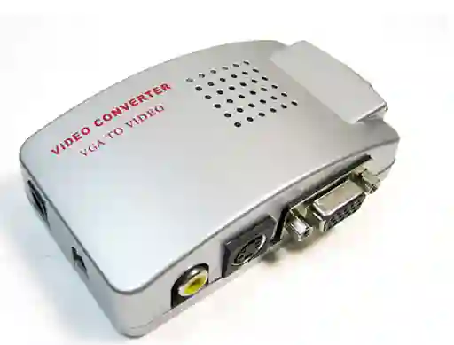 Convertidor Vga A Video Rca Yz-1801 Plateado