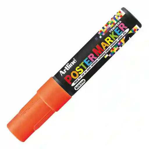 Poster Marker 6 Naranja Fluo