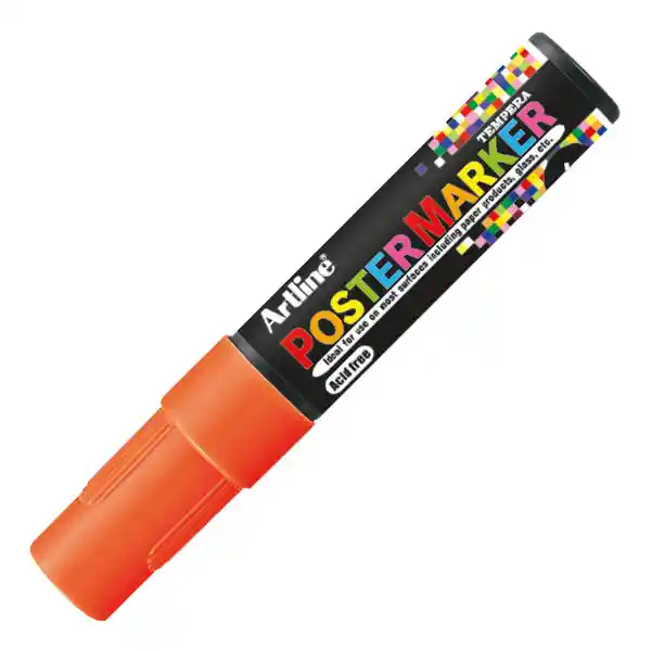 Poster Marker 6 Naranja Fluo