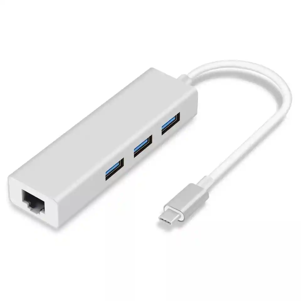 Adaptador De Red Gigabit Ethernet Hub Usb3.0 / 3 Puertos Hub