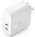 Cargador De Pared Belkin Usb-cx2 40w - Blanco