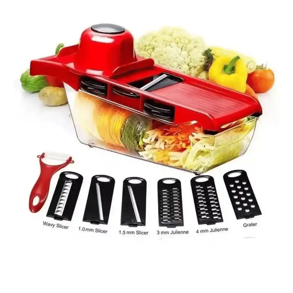 Ayudante Cocina Rallador/cortador Verduras Mandoline 6 En 1