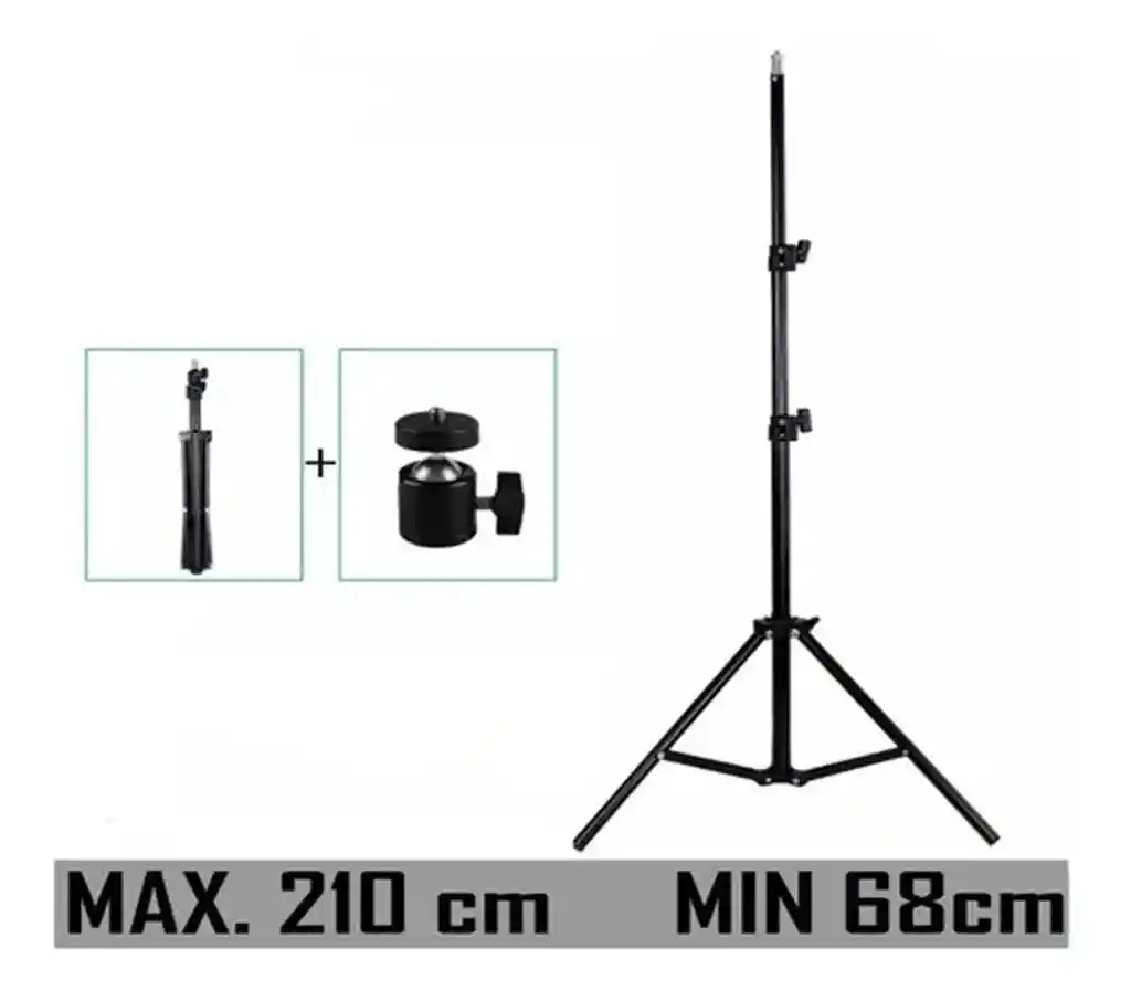 Tripode Stand 2 Metros Para Aro De Luz Camara Flash Softbox