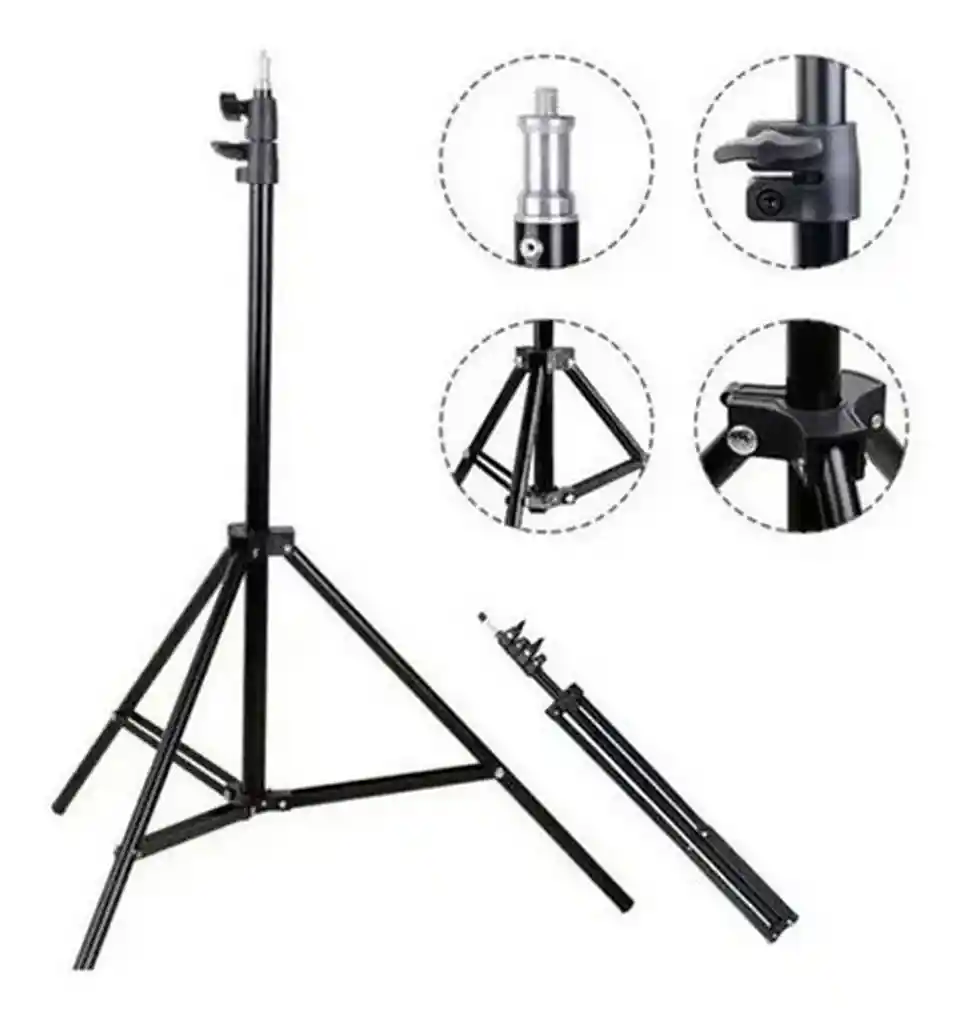 Tripode Stand 2 Metros Para Aro De Luz Camara Flash Softbox