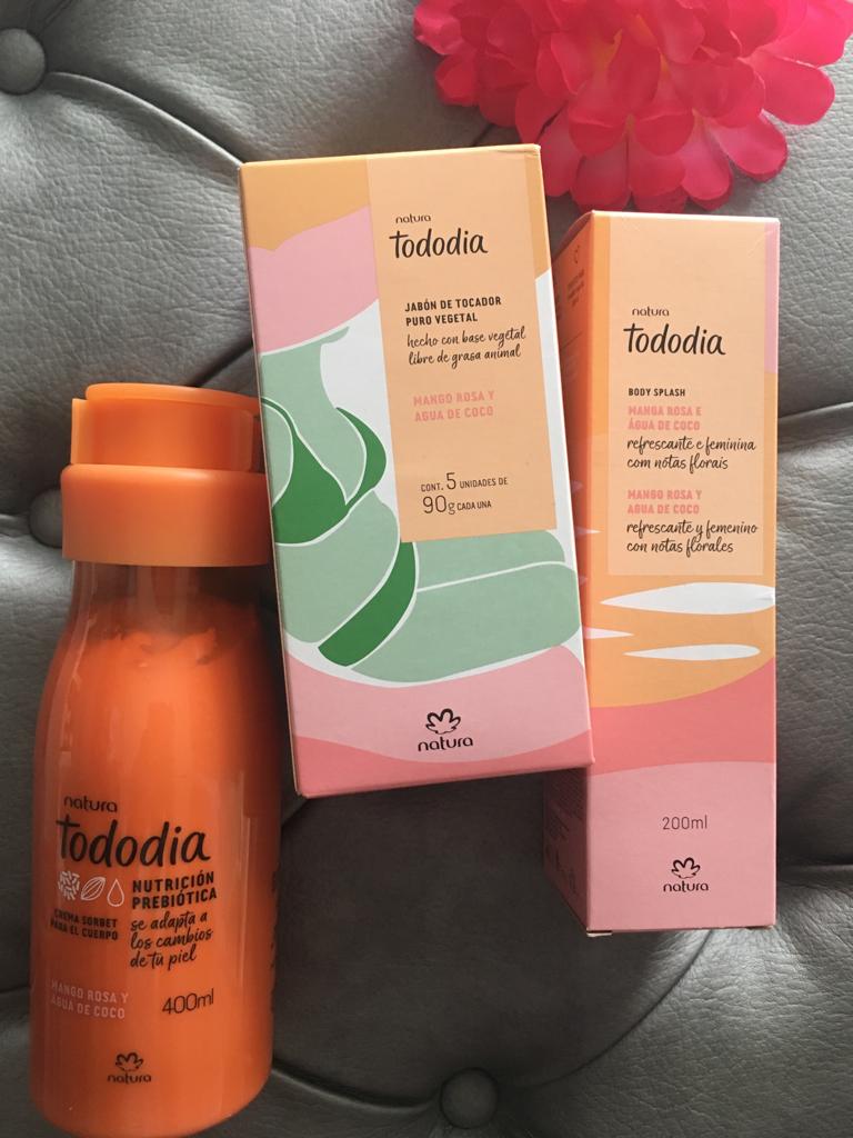 Kit Tododia Natura Mango Rosa Y Agua De Coco - Rappi