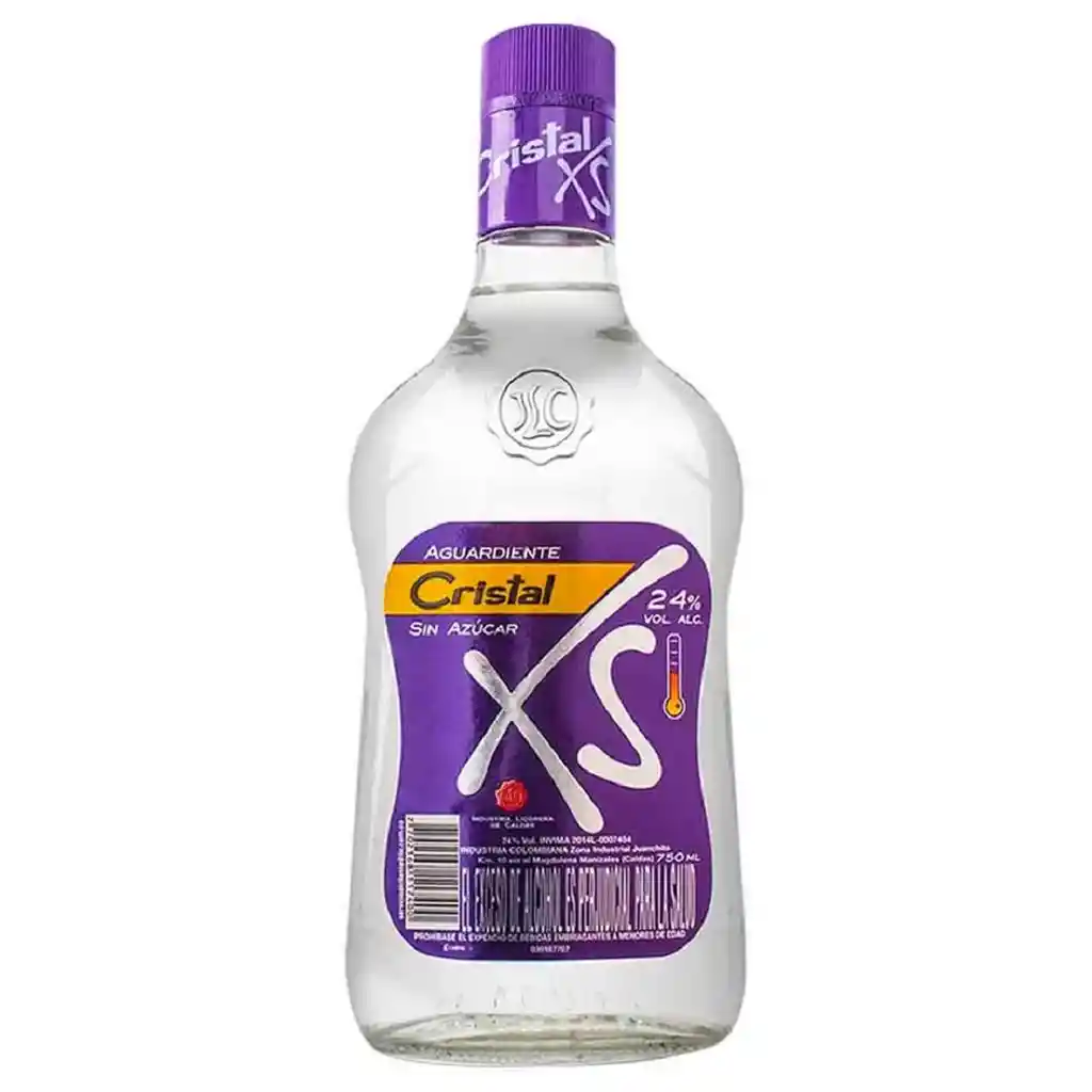Aguardiente Cristal Xs -750 Ml Botella