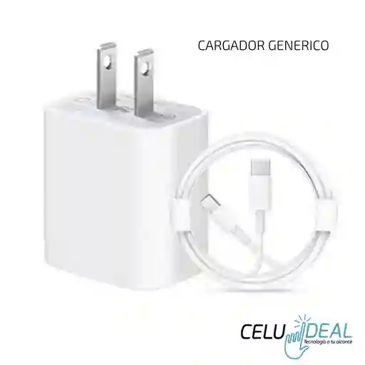 Cargador Completo Iphone Generico Carga Rapida 25w (incluye Cable Y Cubo)