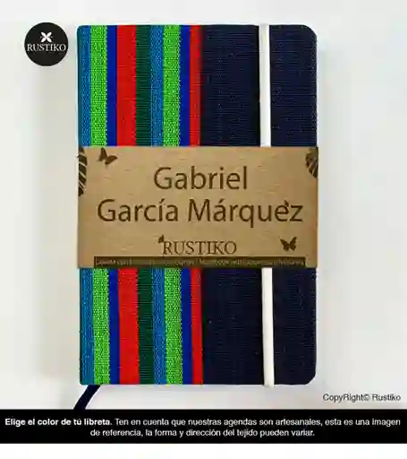 Rustiko Libreta Gabriel Garcia Marquez Blanca