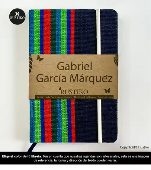 Rustiko Libreta Gabriel Garcia Marquez Blanca