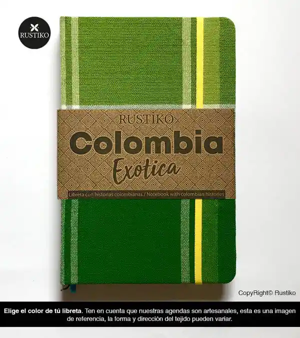 Rustiko Libreta Colombiana Exótica - Blanca