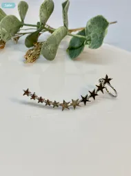 Ear Cuff Estrellas Plata