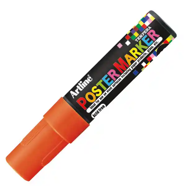 Poster Marker 12 Naranja Fluo