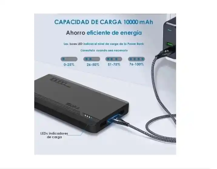 Power Bank Dual Usb 10.000 Mah Original 1hora