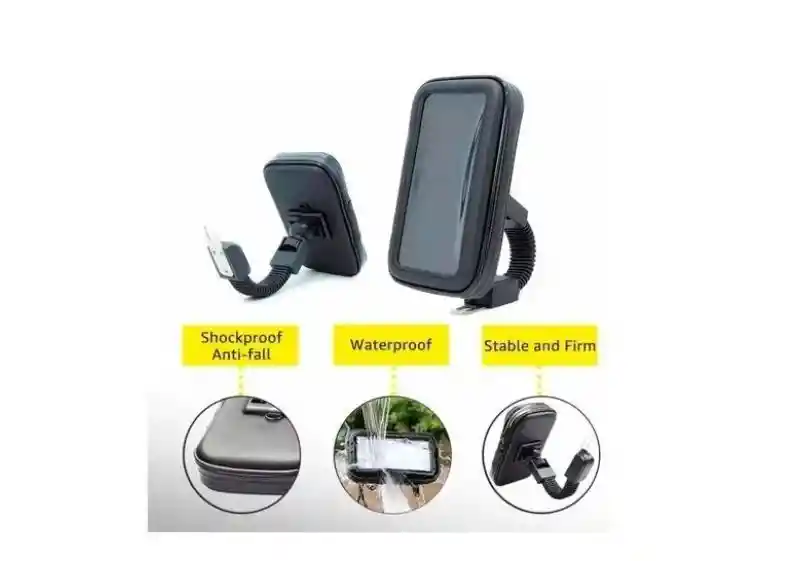 Estuche Soporte Holder Flexible Porta Celular Moto Espejo