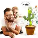 Muñeco Cactus Bailarin Peluche Repetidor De Voz Y Música