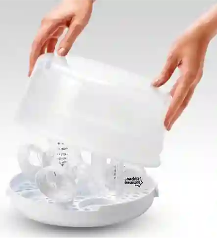 Tm-80 2x1 Escurridor Y Esterilizador De Microondas Para Teteros