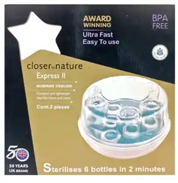 Tm-80 2x1 Escurridor Y Esterilizador De Microondas Para Teteros