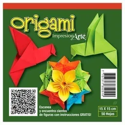 Block De Papel Origami Cuadrado 15x15cm 50 Hojas