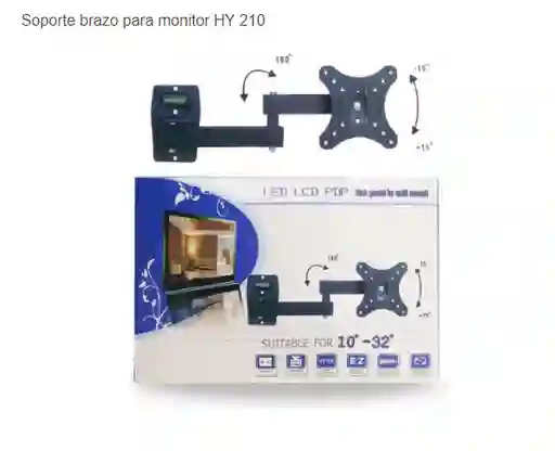 Soporte Brazo Para Monitor De 12" A 27" Hy 210