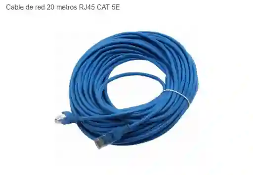 Cable De Red 20 Metros Rj45 Cat 5e