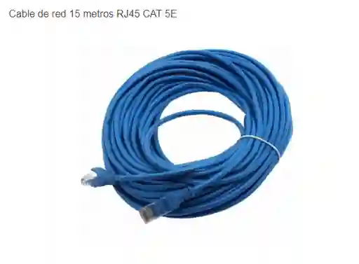 Cable De Red 15 Metros Rj45 Categoría 5