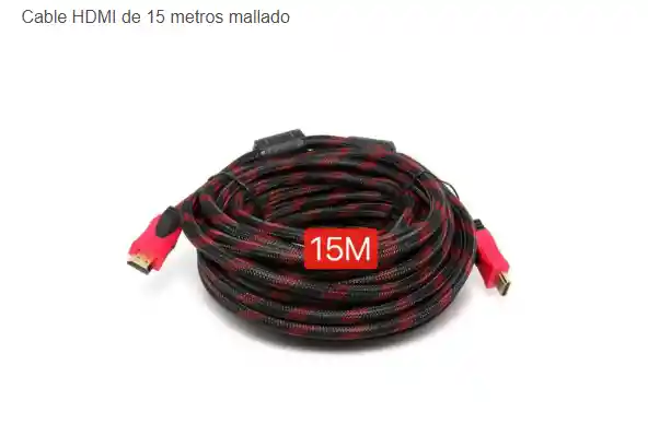 Cable Hdmi De 15 Metros Mallado