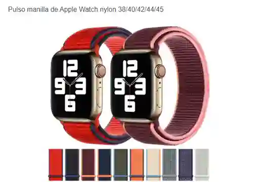 Pulso Manilla De Apple Watch Nylon 38/40/42/44/45