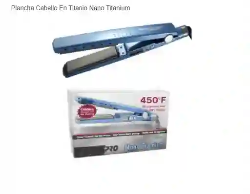 Plancha Cabello En Titanio Nano Titanium