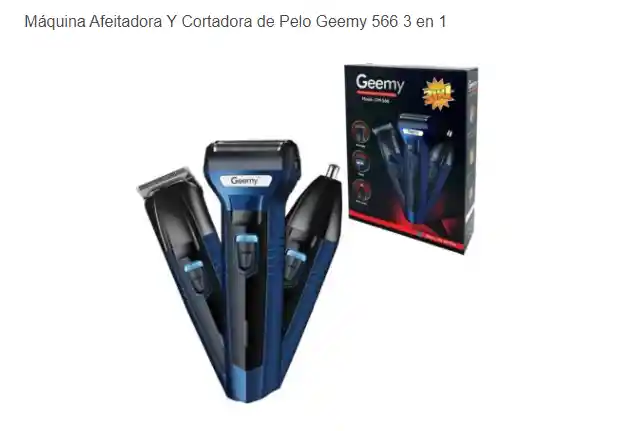 GEEMY Maquina Afeitadora Y Cortadora De Pelo566 3 En 1