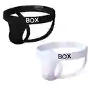 Suspensorio X 2 Box Blanco & Negro Importado Jockstrap Hombre Men 95% Cottom