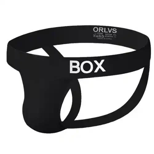Suspensorio X 2 Box Blanco & Negro Importado Jockstrap Hombre Men 95% Cottom