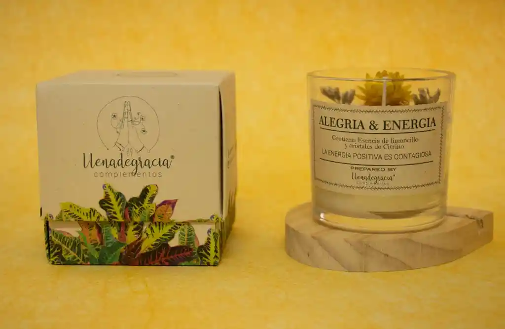 Vela Aromatica Alegría Y Energía