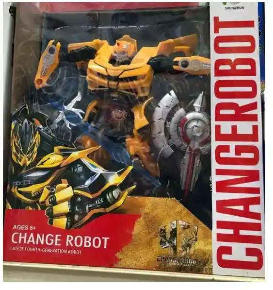 Juguete Transformers Robot Auto Gigante Articulado Amarillo 1-59