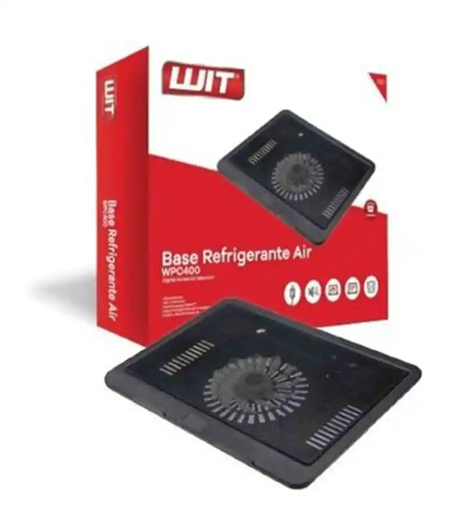 Base Refrigerante Portátil Ventilador Wit Wpc400