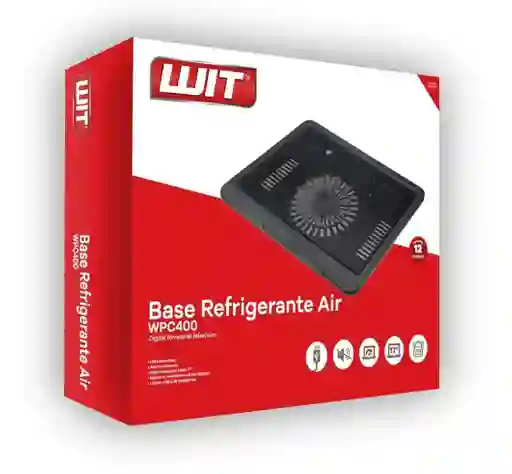 Base Refrigerante Portátil Ventilador Wit Wpc400