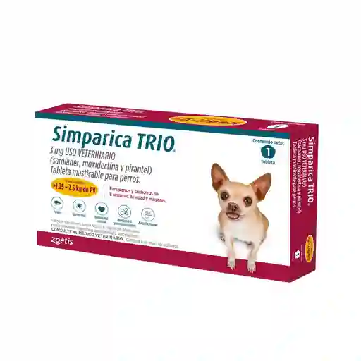 Simparica Trio 1.25 - 2.5 Kg