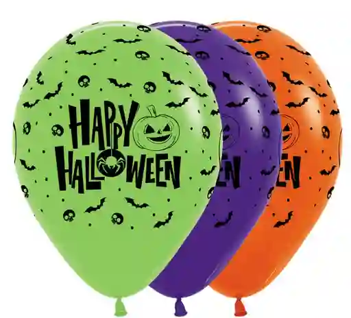 Halloween Bomba Globo Biodegradable De Latex Happy Halloween Surtido R12